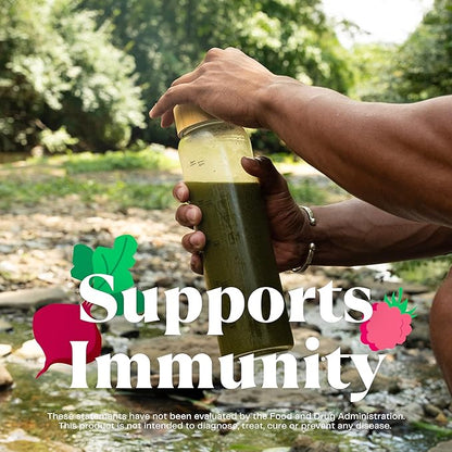 Amazing Grass Greens Superfood Powder: Greens Powder with Digestive Enzymes & Probiotics, Organic Spirulina, Chlorella, and Beet Root Powder, Original, 15 Servings