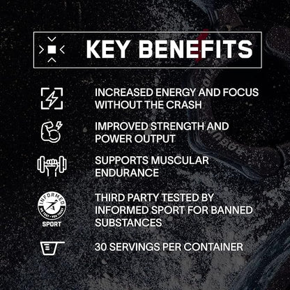BARE PERFORMANCE NUTRITION BPN Flight Pre Workout, Supports Energy and Mental Focus, Improved Endurance & Muscle Pumps with CarnoSyn® Beta Alanine, Prickly Pear, 30 Servings