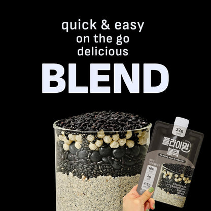 Black Sesame Protein Shake, 22g Protein, Low Sugar, Keto-Friendly Meal Replacement Shake, 1.59oz, 7packs, With Crunchy Protein Crisps