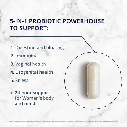 Metagenics Ultraflora Complete Women's Probiotic - 5-in-1 Multi-Benefit Probiotic for Women* - Supports Digestive, Immune, Vaginal, Urogenital Health* - 30 Capsules