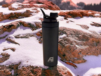 Cryo Shaker Cup, Insulated Stainless Steel Water Bottle and Protein Shaker, Mixes Protein and Pre Workout With Turbulent Mixing Technology, No Blending Ball or Wisk, 26oz, Wintergreen Teal