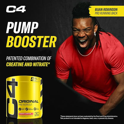 Cellucor C4 Original Pre Workout Powder Cherry Limeade | Vitamin C for Immune Support | Sugar Free Preworkout Energy for Men & Women | 150mg Caffeine + Beta Alanine + Creatine | 30 Servings