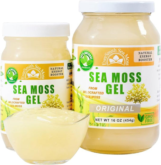 Wildcrafted Irish Sea Moss Gel | Made in USA | Rich in Vitamins & Minerals | Sea Moss Gel Raw | Nutritional Supplement (16 oz) (Unflavored)