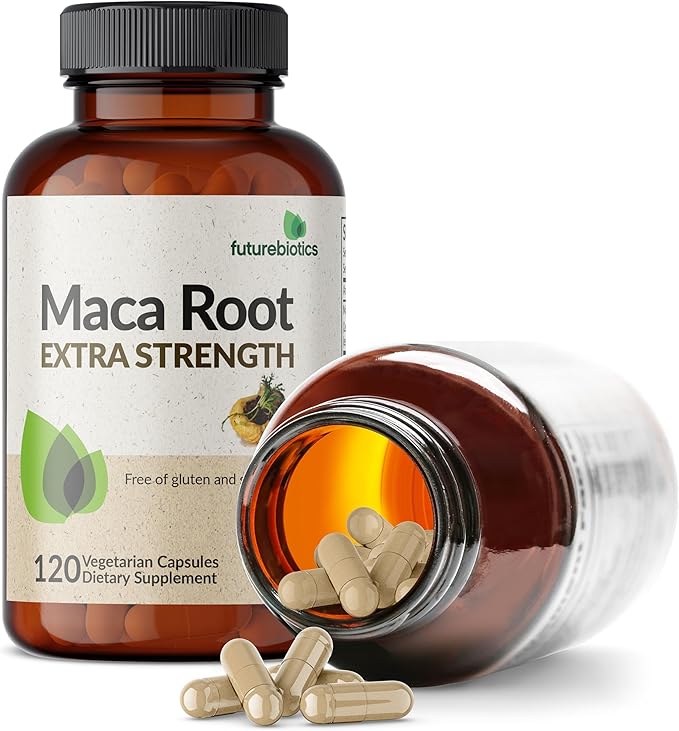 Futurebiotics Maca Root Extra Strength 4000 MG Supports Energy, Stamina & Reproductive Health, Non-GMO, 120 Vegetarian Capsules