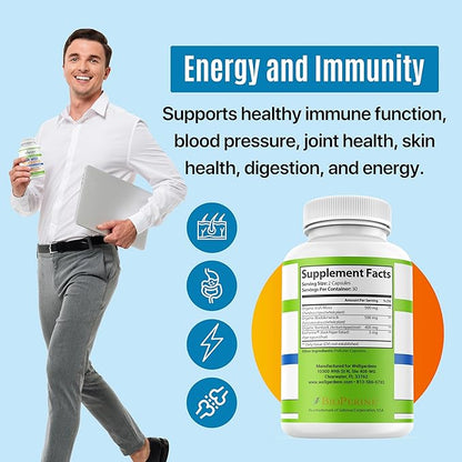 100% Pure Sea Moss, Organic Superfood - Irish Seamoss, Bladderwrack, Burdock Root - Supports Healthy Immune, Blood Pressure, Joint, Skin, Digestion, Energy - 60 Sea Moss Capsules