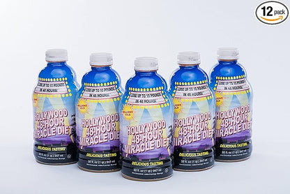 48-Hour Miracle Fruit Juice Cleanse Diet 12-Pack, Detox Cleanse for Weight Loss & Rejuvenation, Food Replacement, Fast Acting Diet, Delicious & Tasty Formula, 32 Fl. Oz.