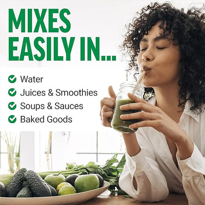 FORCE FACTOR Smarter Greens Daily Wellness Powder, Greens Superfood Powder to Support Gut Health, Bloating, & Digestion, with 40+ Superfoods, 125 Million CFUs of Probiotics, Unflavored, 30 Servings
