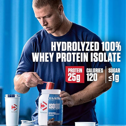 Dymatize ISO100 Hydrolyzed Protein Powder, 100% Whey Isolate Protein, 25g of Protein, 5.5g BCAAs, Gluten Free, Fast Absorbing, Easy Digesting, Cocoa Pebbles, 20 Servings